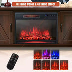 Mobile porta TV caminetto Costway 59'' con caminetto elettrico 1350W da 25'' e telecomando