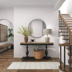36 Contemporary Wood Round Wall Mirror - Olivia & May
