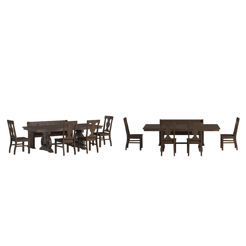 Set da pranzo allungabile Vikos Wood