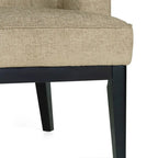 Poltrona decorativa Clough in tessuto o similpelle trapuntata di Christopher Knight Home