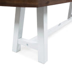 Jubilee Farmhouse Rectangle Acacia Wood Picnic Dining Bench by Christopher Knight Home