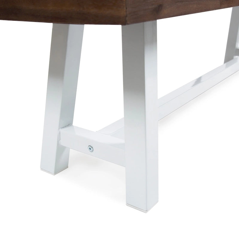 Jubilee Farmhouse Rectangle Acacia Wood Picnic Dining Bench by Christopher Knight Home