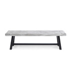 Jubilee Farmhouse Rectangle Acacia Wood Picnic Dining Bench by Christopher Knight Home
