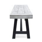 Jubilee Farmhouse Rectangle Acacia Wood Picnic Dining Bench by Christopher Knight Home