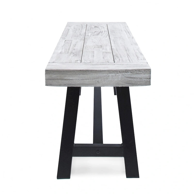 Jubilee Farmhouse Rectangle Acacia Wood Picnic Dining Bench by Christopher Knight Home