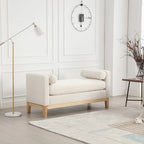 Elegant Upholstered Bench with High Sides