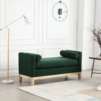 Elegant Upholstered Bench with High Sides