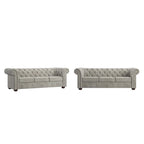 Gdansk Tufted Scroll Arm Chesterfield Sofa