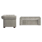 Gdansk Tufted Scroll Arm Chesterfield Sofa