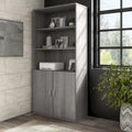 Hybrid Tall 5 Shelf Bookcase with Doors by Bush Business Furniture