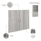 Hybrid Tall 5 Shelf Bookcase with Doors by Bush Business Furniture