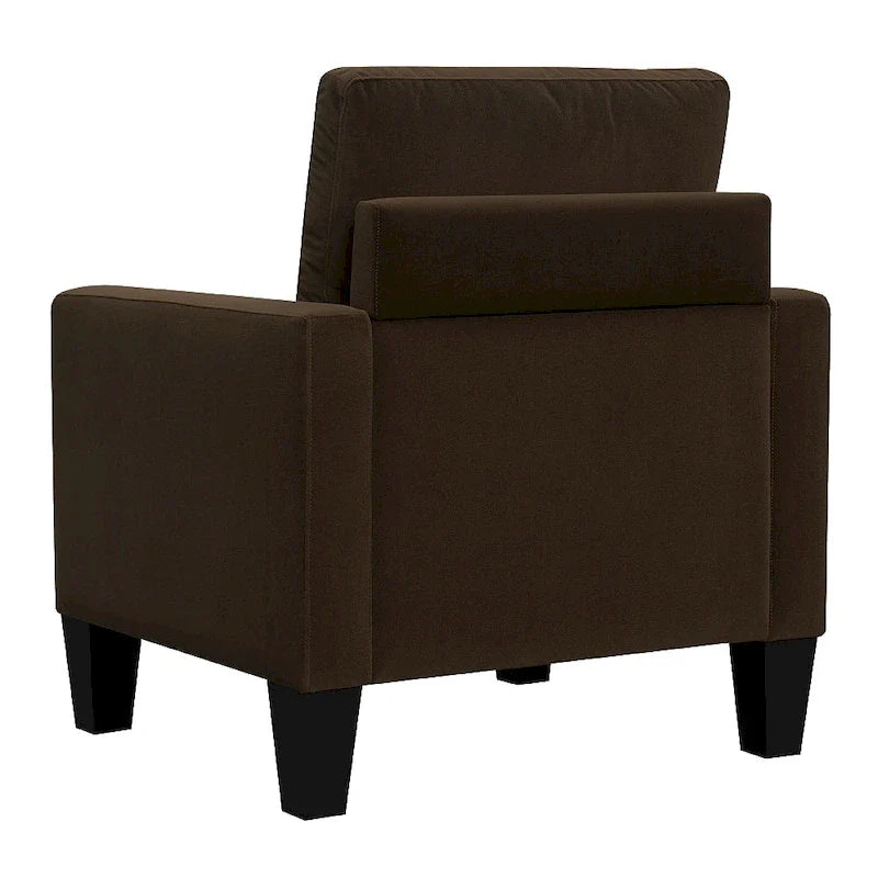 Ally Polyester Mid-Century Arm Chair