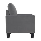 Ally Polyester Mid-Century Arm Chair