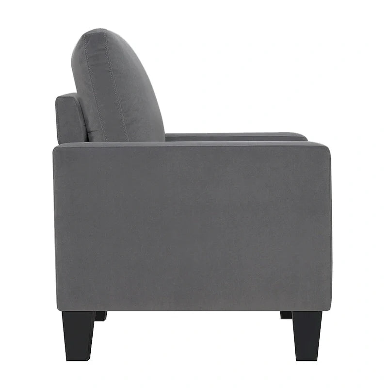 Ally Polyester Mid-Century Arm Chair
