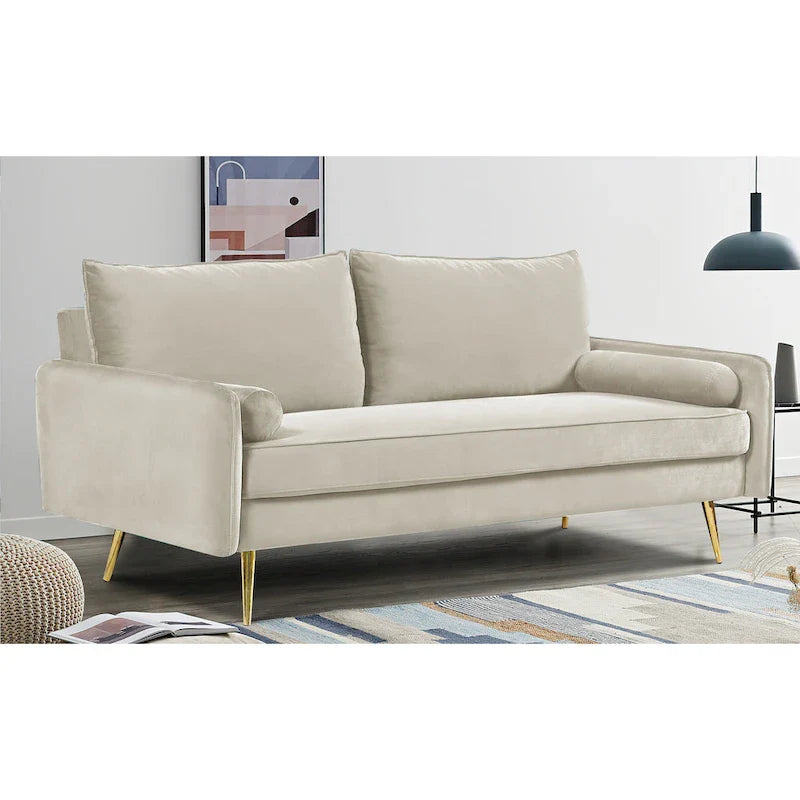 Villeda 70W Polyester Square Arms Sofa