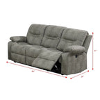 Breathable Leatherette Power Sofa