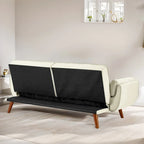 75.39 Sofa Bed, Convertible Sleeper Couch with Pillows, Foldable Loveseat Furniture for Living Room