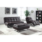 Isley Upholstered Chaise with Arched Base