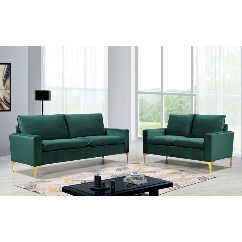 Buchholz 2 Piece Velvet Living Room Set