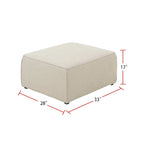 Modular Sectional Sofa with Ottoman