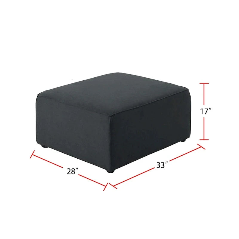 Modular Sectional Sofa with Ottoman