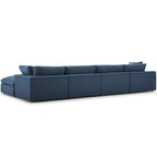 Copper Grove Hrazdan Fabric/Wood Down-filled Over-stuffed 5-piece Sectional Sofa Set