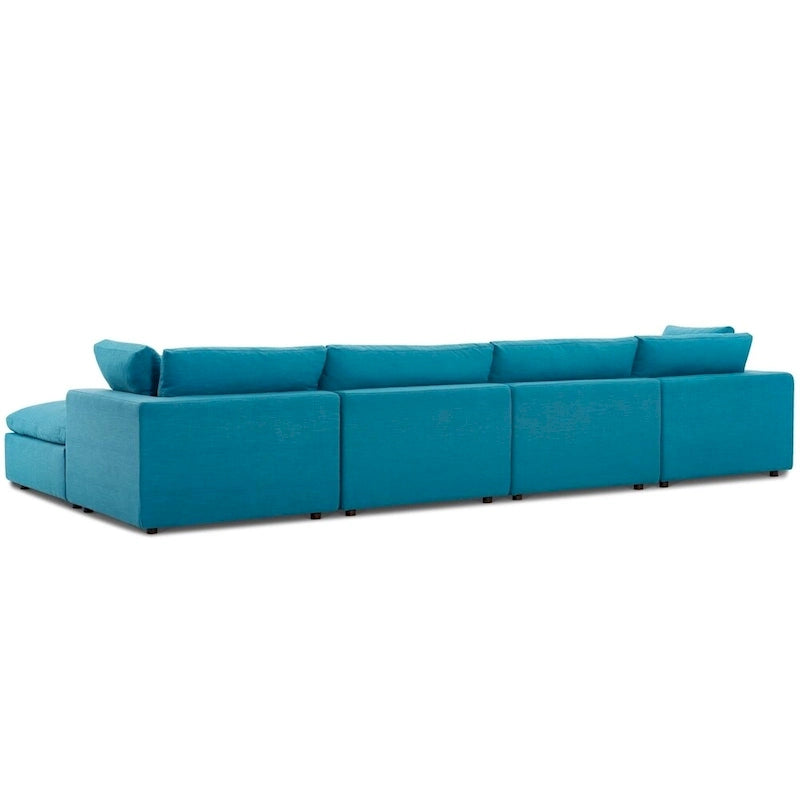 Copper Grove Hrazdan Fabric/Wood Down-filled Over-stuffed 5-piece Sectional Sofa Set