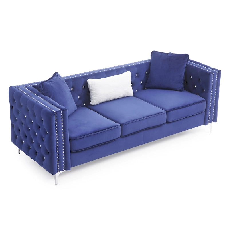Paige Tufted Velvet Sofa