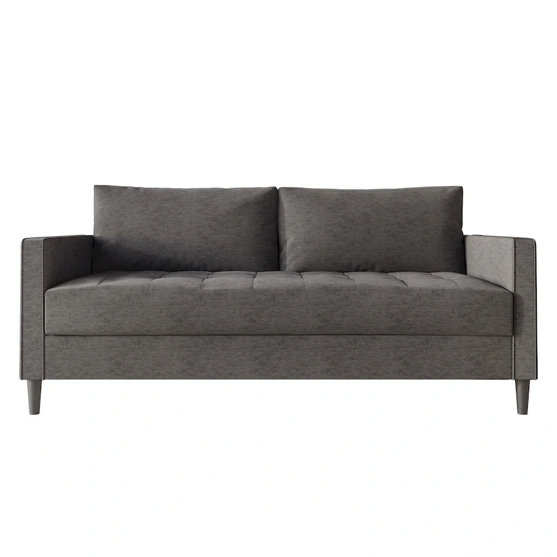Divano rivestito in lino in stile minimalista contemporaneo CraftPorch