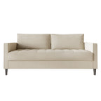 Divano rivestito in lino in stile minimalista contemporaneo CraftPorch