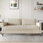Divano rivestito in lino in stile minimalista contemporaneo CraftPorch