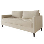 Divano rivestito in lino in stile minimalista contemporaneo CraftPorch