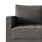 Divano rivestito in lino in stile minimalista contemporaneo CraftPorch