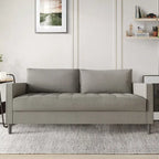 Divano rivestito in lino in stile minimalista contemporaneo CraftPorch