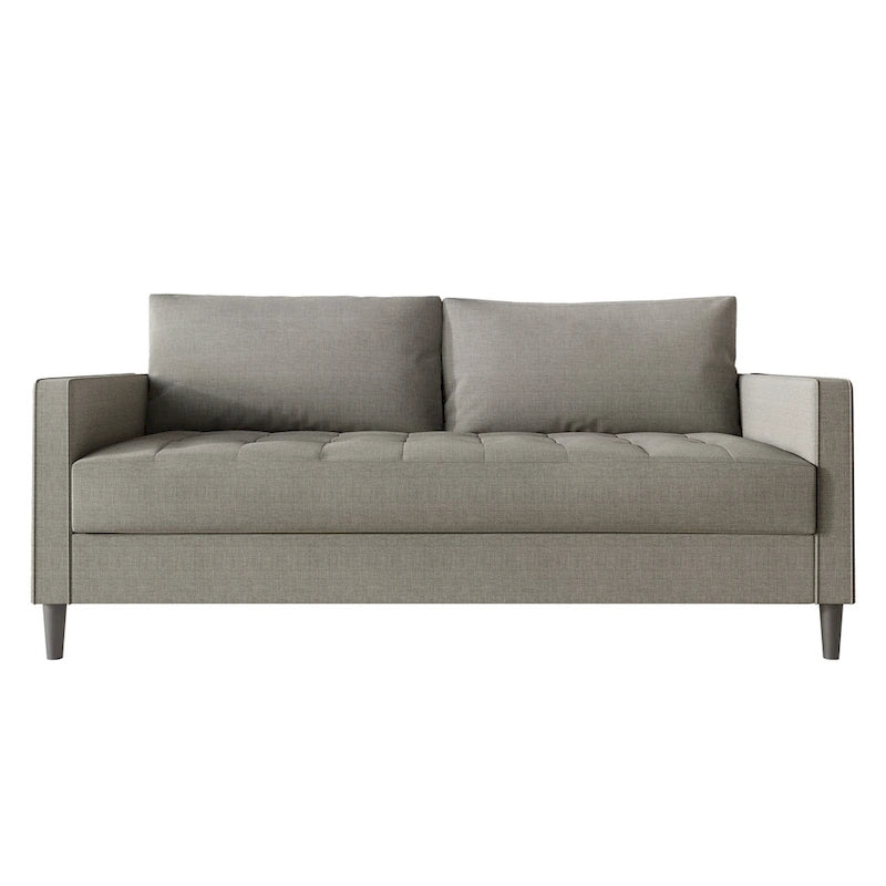Divano rivestito in lino in stile minimalista contemporaneo CraftPorch
