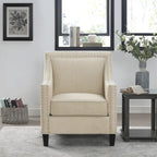 Erica Accent Armchair with Chrome Nailhead Trim
