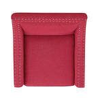 Erica Accent Armchair with Chrome Nailhead Trim