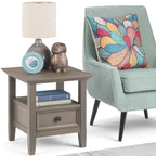 WYNDENHALL Halifax Solid Wood 19-inch Square End Table - 19 inch wide