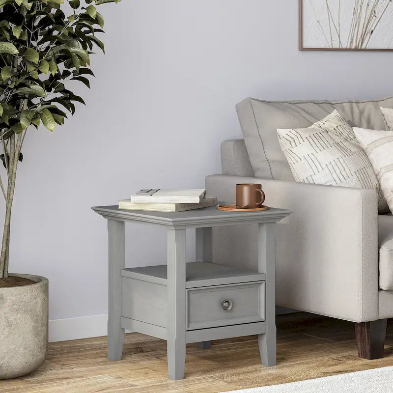 WYNDENHALL Halifax Solid Wood 19-inch Square End Table - 19 inch wide