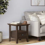 WYNDENHALL Halifax Solid Wood 19-inch Square End Table - 19 inch wide