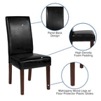 Tufted Parsons Chair with Side Panel Detail