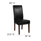 Tufted Parsons Chair with Side Panel Detail