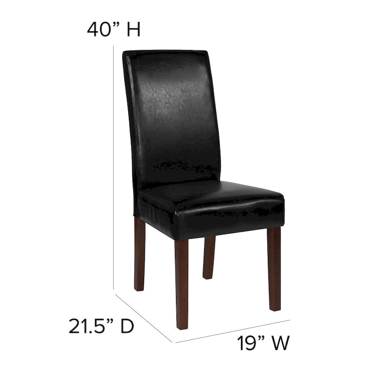 Tufted Parsons Chair with Side Panel Detail