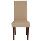 Tufted Parsons Chair with Side Panel Detail