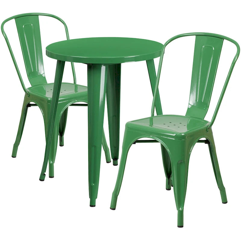 Set da caffè 3 pezzi in metallo per interni/esterni