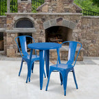 Set da caffè 3 pezzi in metallo per interni/esterni