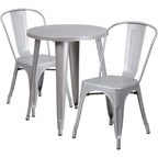 Set da caffè 3 pezzi in metallo per interni/esterni