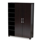 Contemporanea scarpiera marrone scuro Wenge