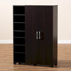 Contemporanea scarpiera marrone scuro Wenge