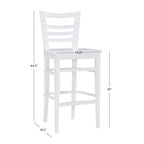 Heathcliff Rustic Solid Wood Barstool (Set of 2)